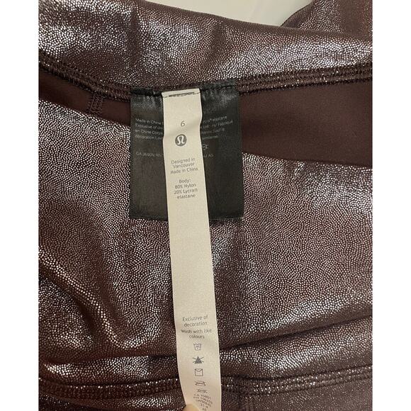 Lululemon Align Pant Shine 6 Radiate Foil Print French Press 25" - Picture 9 of 13
